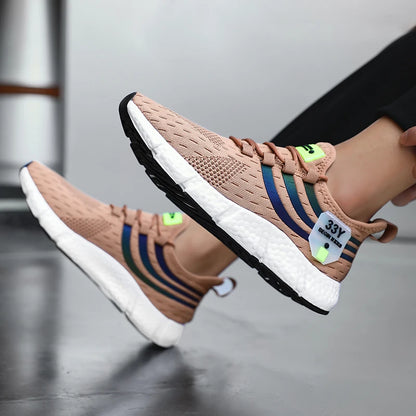 Zapatillas deportivas informales de verano para hombre, transpirables, ligeras, de malla para correr al aire libre, deportivas para correr, tenis para caminar