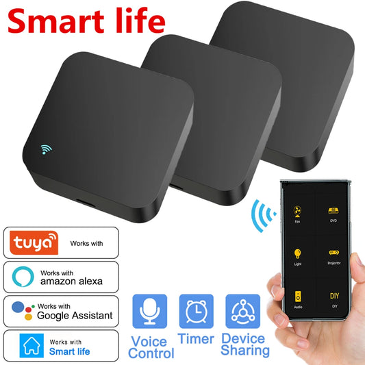 Control remoto infrarrojo Tuya WiFi para aire acondicionado, TV, Smart Home Blaster, control remoto universal infrarrojo para Alexa y Google Home.