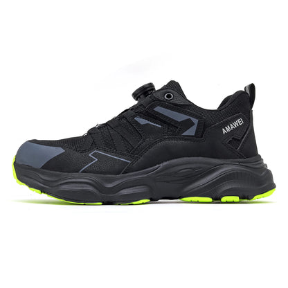 Zapatos de seguridad con puntera de acero para hombre, botas de trabajo industriales antideslizantes, antiperforación y antigolpes, ligeras y con certificación CE.