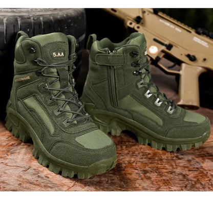 Botas de combate para hombre, ideales para senderismo, caza, trekking y camping. Botas tácticas de seguridad para el trabajo.