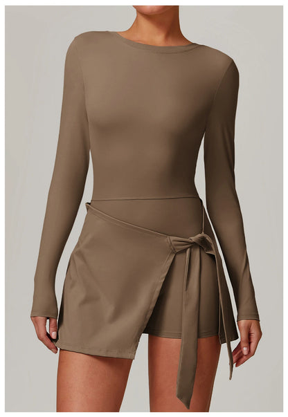 Conjunto de gimnasio de manga larga, mono deportivo corto sin mangas para mujer, ropa de yoga, monos de entrenamiento de una pieza para mujer, monos de recreación