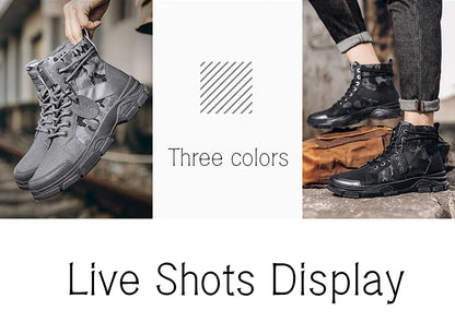 Botas militares para hombre y mujer, camuflaje, caqui, negro, caña alta, antideslizantes, tácticas, para mecánico, trabajo, escalada, zapatillas deportivas.