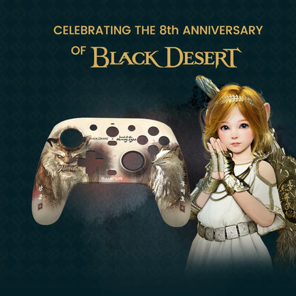 Accesorios para juegos: Carcasa de repuesto Black Desert, cable tipo C, anillo antifricción para GameSir G7 SE, G7 HE y Kaleid Gamepad.
