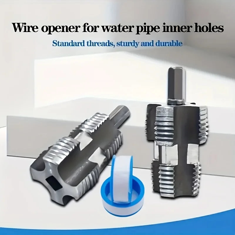 Herramienta para roscar tuberías para fontaneros y tuberías PPR y PPE, una herramienta cómoda y práctica para instalar grifos y conectar tuberías.