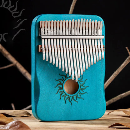 Hluru - Kalimba de arce de 21 teclas, piano de pulgar de 17 teclas, piano de dedo portátil para principiantes, regalo Mbira para niños y adultos