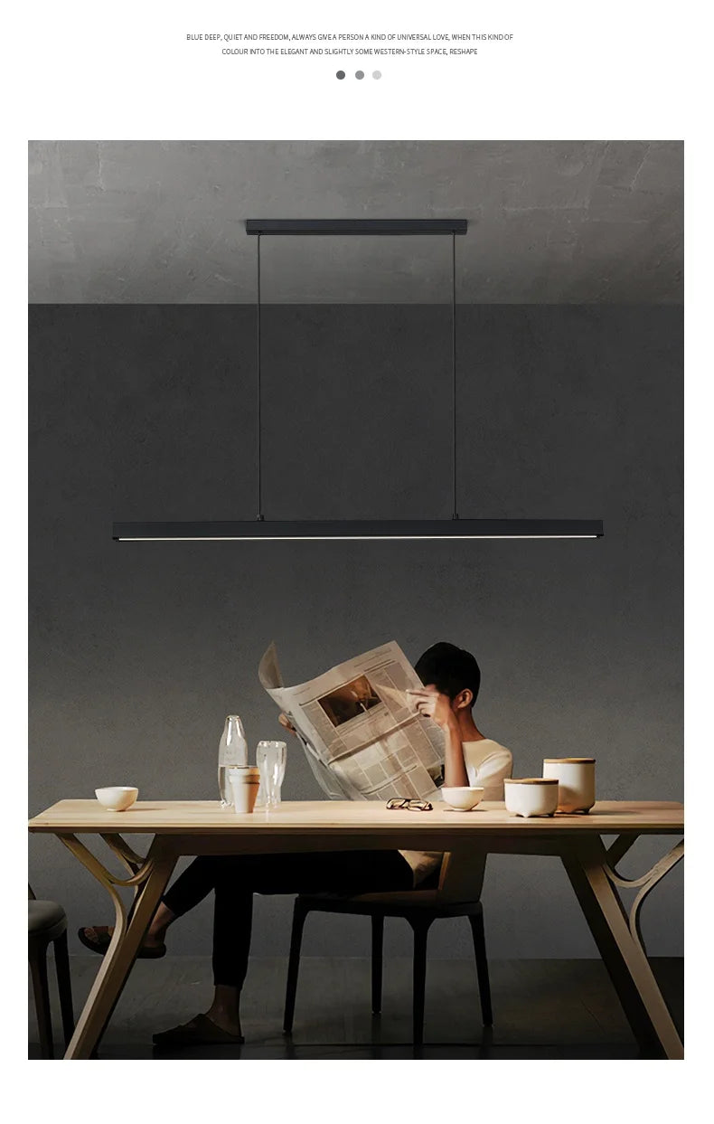 Lámpara de araña para comedor, lámpara nórdica moderna para mesa de comedor, lámpara de bar, luces para restaurante, luces de cocina, lámparas LED de tira para oficina.
