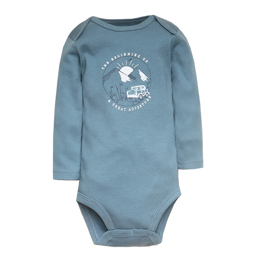 Conjunto de 5 piezas de monos para bebé niño y recién nacido, ropa para niña pequeña, 100 % algodón, suave, con dibujos animados