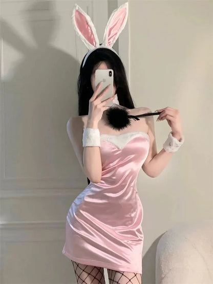 Cosplay Lingerie School Student Uniform Role Play Costume Women Cute Mini Skirt Tight Blouse Set Porn College Girl Cos Anime