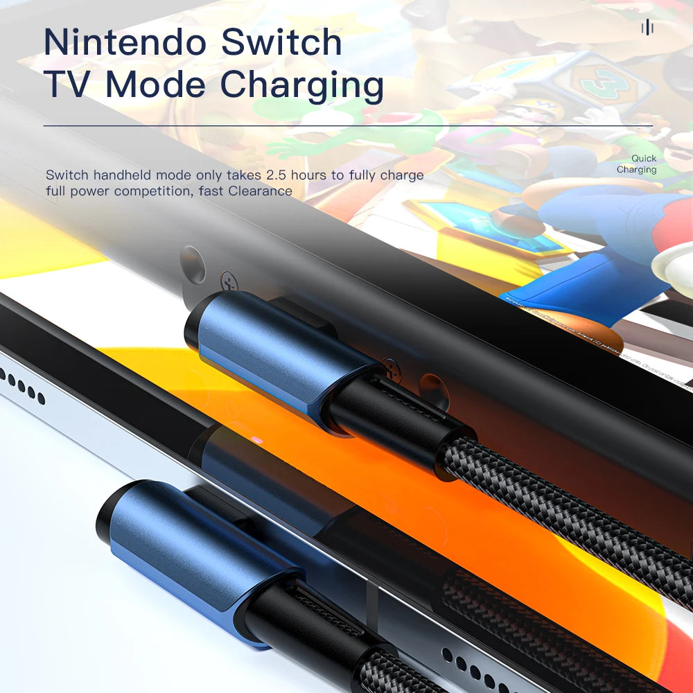 Cable USB tipo C a USB tipo C Essager de 100 W con ángulo de 90 grados para iPad, MacBook Pro, Xiaomi, Samsung y Huawei, carga rápida tipo C.