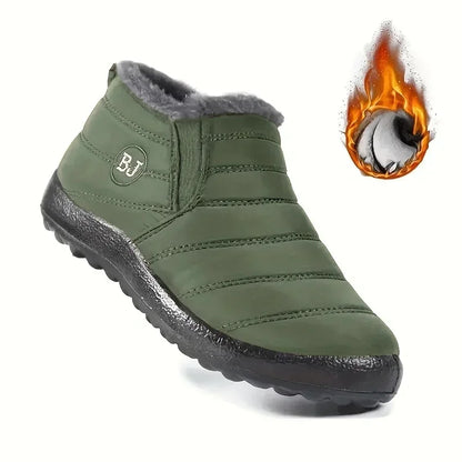 Botas de nieve para hombre, zapatos para exteriores, botas de invierno para hombre, botines de senderismo, zapatos impermeables para hombre, zapatos de trabajo, calzado