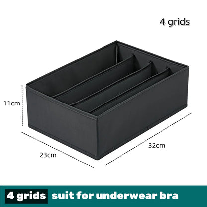 Organizador para ropa interior, calcetines, sujetadores, pantalones, bufandas, corbatas, caja de almacenamiento, organizador de ropa para vaqueros, divisores para cajones, organizador de ropa