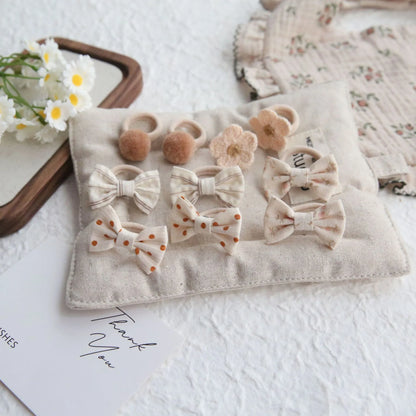 Accesorios para el cabello para niñas, lindas cintas para el cabello, linda cuerda para el cabello, 10 piezas/lote, pinzas elásticas para el cabello para niños.