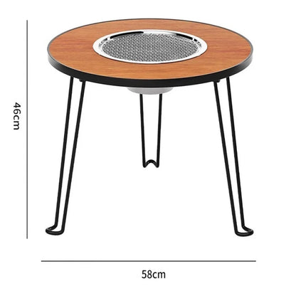 Mesa de camping multifuncional para exteriores, mesa de barbacoa plegable, mesa de barbacoa para patio, mesa de barbacoa para camping, mesa de té