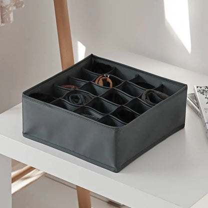 Organizador para ropa interior, calcetines, sujetadores, pantalones, bufandas, corbatas, caja de almacenamiento, organizador de ropa para vaqueros, divisores para cajones, organizador de ropa