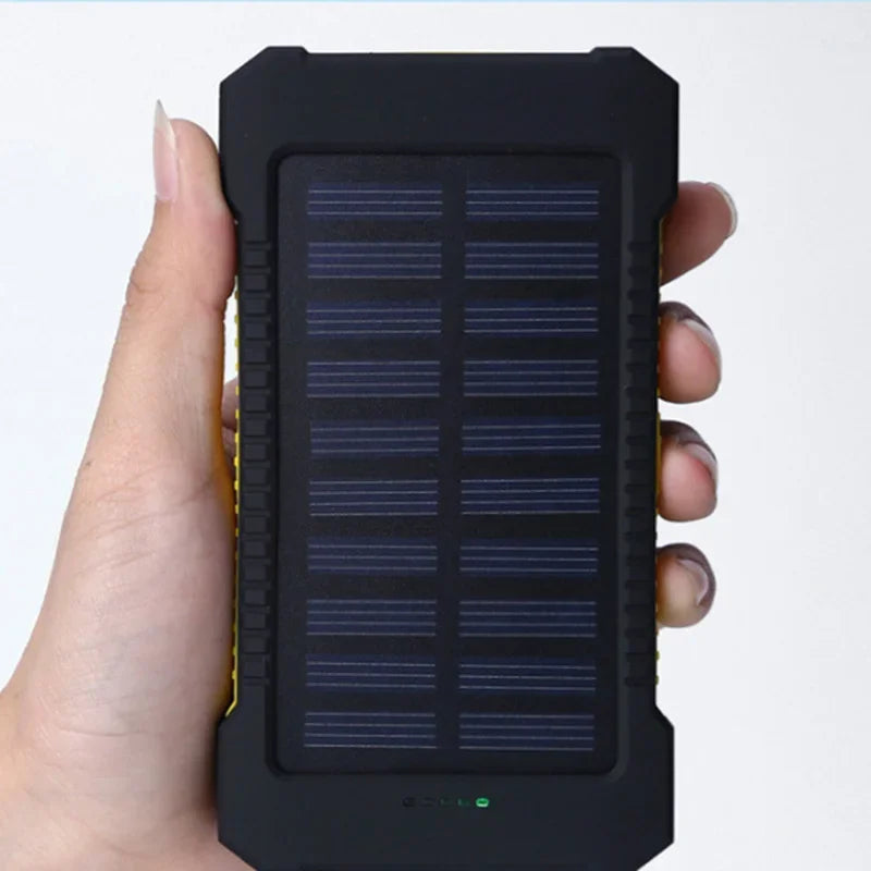 Banco de energía solar Xiaomi de 500.000 mAh, gran capacidad, carga súper rápida, batería externa portátil para exteriores para iPhone, Huawei y Samsung.