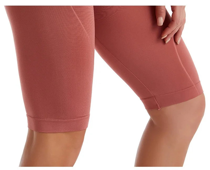 Leggings PofyBofy de cintura alta, sin costuras, elásticas, realzadoras de glúteos, ajustadas, hasta la rodilla, para fitness, yoga y deporte.