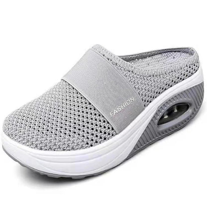 Sandalias de mujer, sandalias de cuña de moda, sandalias de fiesta para mujer, sandalias deslizantes, zapatillas de punta abierta, calzado sin cordones para mujer