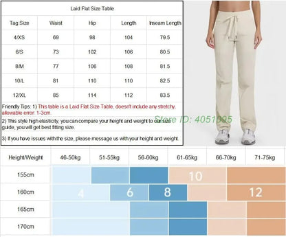Women Quick Drying Sports Pants Breathable Running Fitness High Waisted Loose Style Wide Leg Casual Yoga Pants Full Length 2025