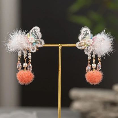 Accesorios para niños Tocados Hanfu Accesorios para el cabello de estilo chino Pinzas para el cabello para niñas Accesorios Par de pinzas