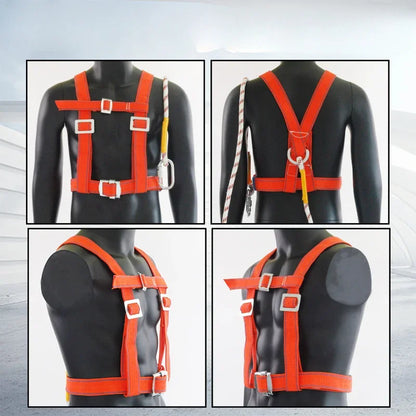 Cinturón de seguridad ajustable para trabajos aéreos, limpieza de paredes externas, rescate, cuerda de seguridad, arnés de seguridad para escalada al aire libre.