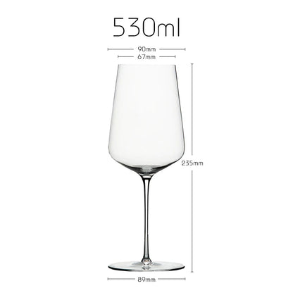 Copa de vino de cristal para banquetes de lujo estilo Zalto de JINYOUJIA, hecha a mano, extremadamente fina, artesanía magistral, copa clásica perfecta e impecable