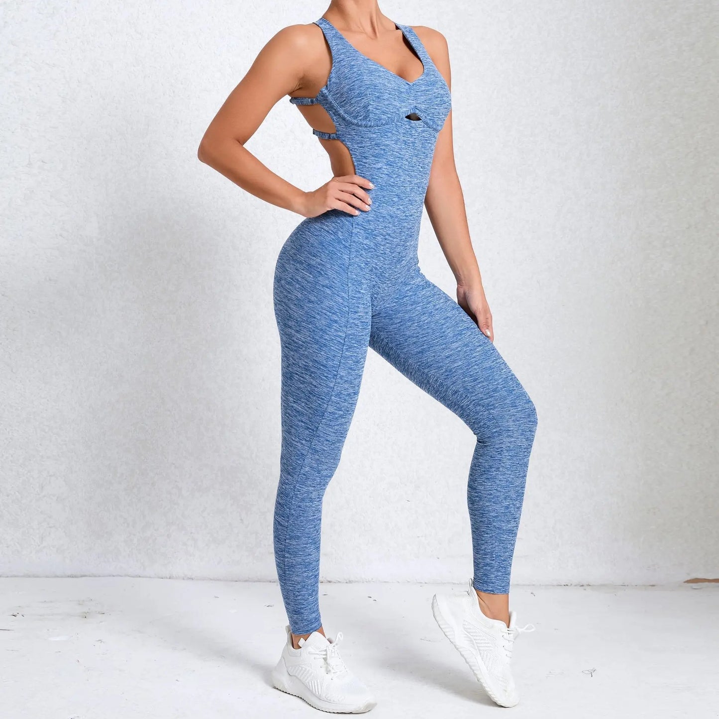 Women Gym Jumpsuit Female Yoga Set Workout One-piece Suit Women Sports Push Up Yoga Clothes Backless Activewear Fitness Set