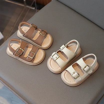 Sandalias para niños y niñas de verano 2024, nuevas, de estilo coreano, cómodas, de suela suave, informales, bonitas, para la playa.