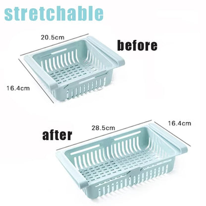 Organizador de refrigerador, caja de almacenamiento, creativo, multifuncional, cajón para refrigerador, para frutas, huevos, alimentos, contenedor de almacenamiento de plástico, estante