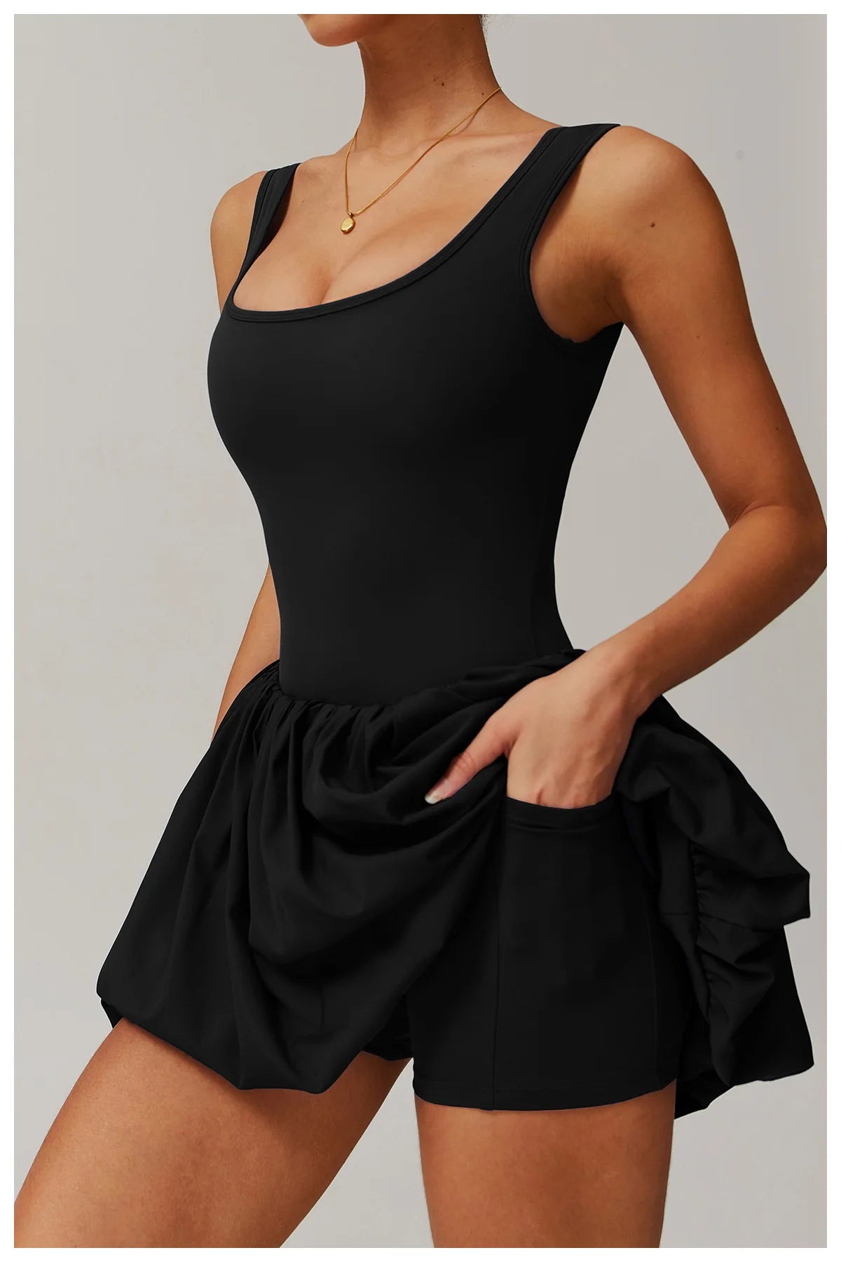 Conjunto de mono de yoga para mujer 2024, nuevo, sexy, antirreflejos, mono de una pieza, vestido deportivo de baile, ballet, gimnasio, push-up, para correr, tenis y otros deportes.