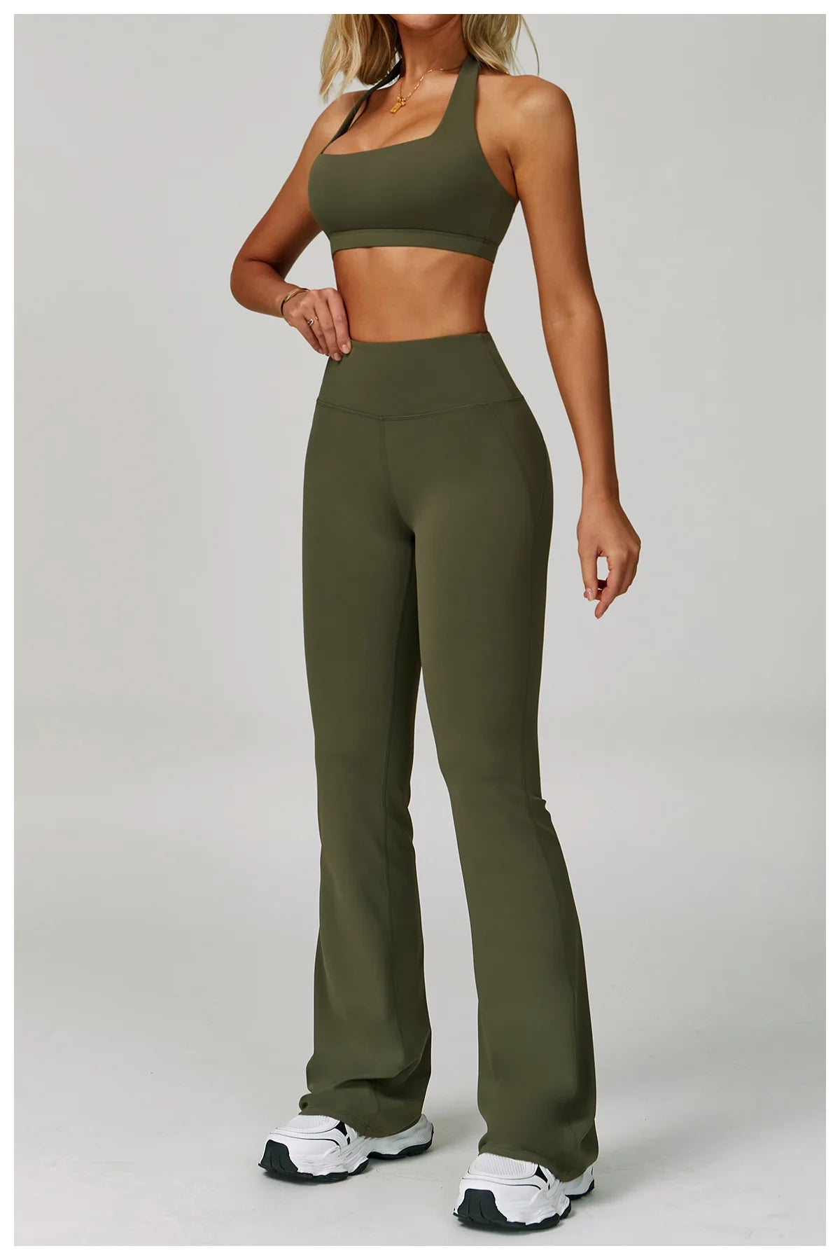 2 Piece Set Women's Tracksuit Fitness Clothes Yoga Sets Sportswear Workout Bra High Waist Leggings Set Gym Clothing Sports Suits
