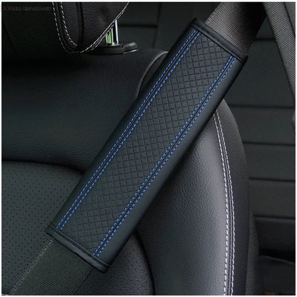 Accesorios para el coche Cinturón de seguridad de cuero PU Cinturón de seguridad Funda de hombro Protección transpirable Almohadilla acolchada para cinturón de seguridad Acceso interior del automóvil