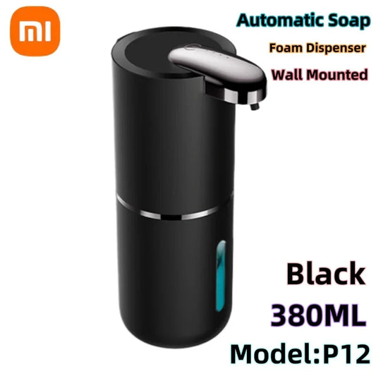Dispensador automático de jabón en espuma Xiaomi P12 de 380 ml, sin contacto, con sensor infrarrojo impermeable IPX5 para el hogar.
