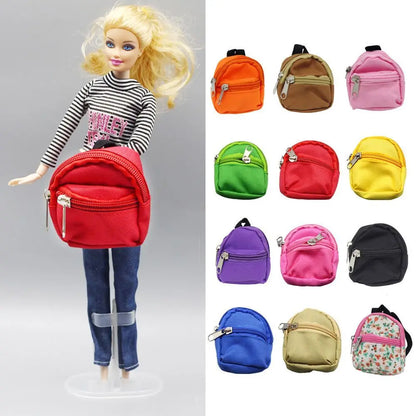 Regalos Muñecas Accesorios Mochila Regalos para niños Mini mochila 1/6 BJD Mochila escolar para muñecas BJD Bolso para muñecas en miniatura Bolso para muñecas Mochila para muñecas