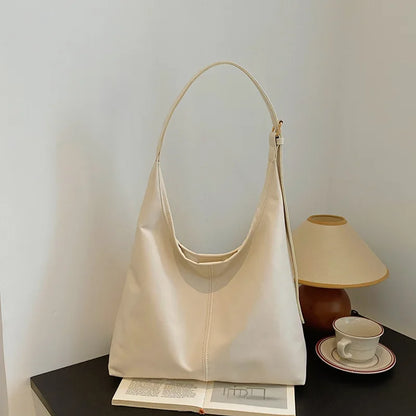 Nuevo bolso de mano con conocimiento de embarque, bolso de hombro para mujer, bolso grande simple retro, bolso de mano