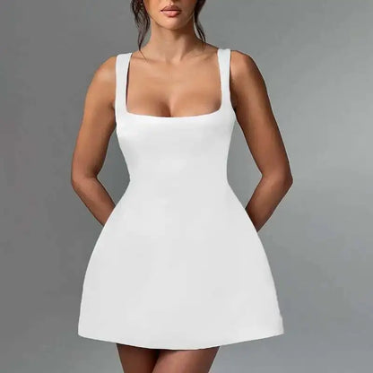 Townlike Waist Wrap Elegant A-line Dress Women Spaghetti Strap Mini 2024 Spring Summer Dress Backless Sexy Party Dresses