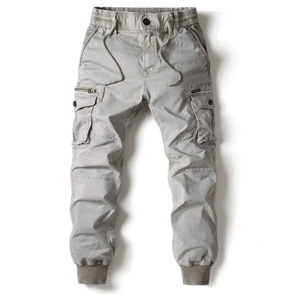2025 New Spring Men's Cotton Cargo Pants Clothing Autumn Casual Fashion Elastic Waist Quality Pantalones Tipo Cargo Pants Men