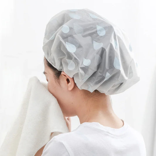 Gorro de ducha impermeable para baño, grueso y elástico, para mujer, para peluquería, suministros para baño, gorros de ducha para mujer.