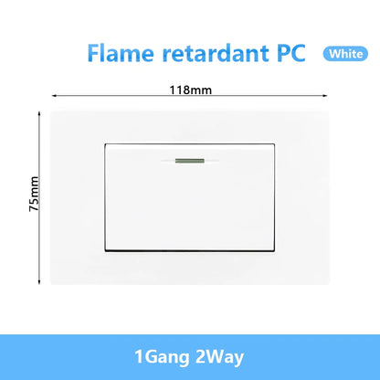 Enchufe de pared USB inteligente tipo C de 20 W con carga rápida para Italia, Chile y México; panel de interruptor de luz eléctrico de Brasil con toma USB-C universal.