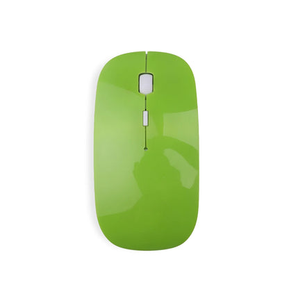 Ratón inalámbrico delgado de 2,4 GHz, ratón óptico de 1600 DPI para gamers de oficina, silencioso, diseño ergonómico, con receptor USB para PC y portátil.