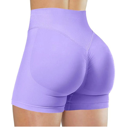 Pantalones cortos de yoga de cintura alta de verano, modernos y sexys, para correr y hacer ejercicio, leggings de yoga de color sólido.