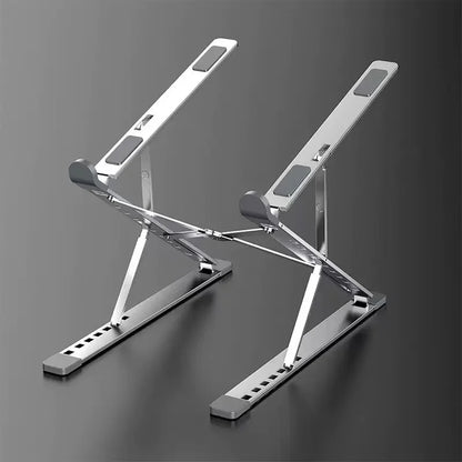 Soporte plegable y ajustable de aluminio para ordenador portátil, tableta o PC. Disipación de calor.
