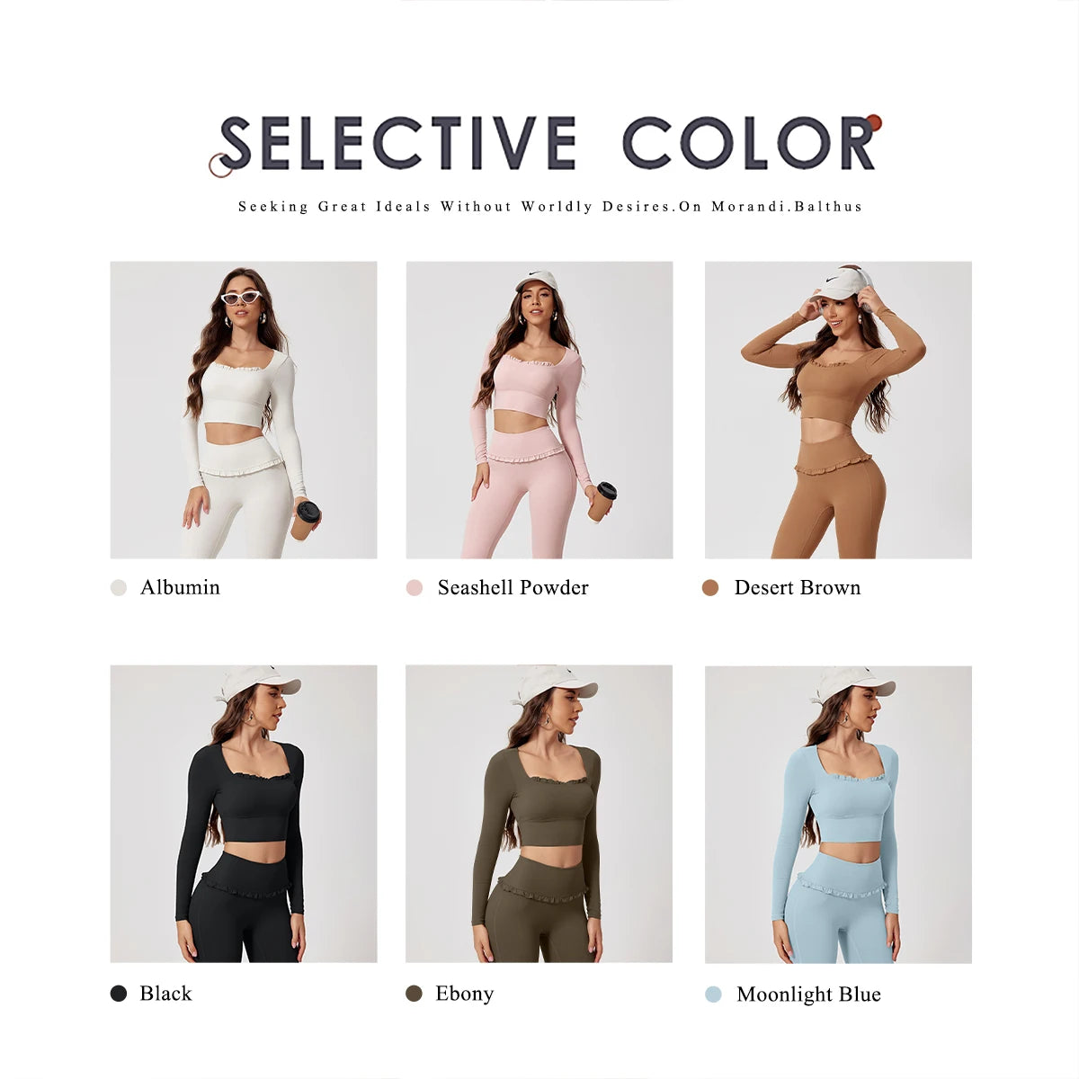 Ctenkevet - Conjunto de 2 piezas de camiseta de manga larga de secado rápido para mujer, para gimnasio, yoga, deportes al aire libre, traje deportivo de dos piezas