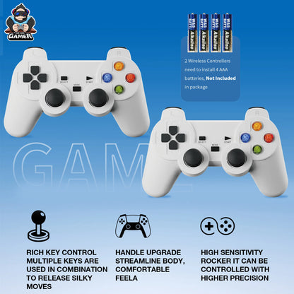 Consolas de videojuegos 3D G7 8K 2025, 64 GB, 2,4 G, mando inalámbrico, Android 14, consola de juegos clásica retro, más de 25.000 juegos