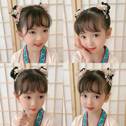 Accesorios para niños Tocados Hanfu Accesorios para el cabello de estilo chino Pinzas para el cabello para niñas Accesorios Par de pinzas