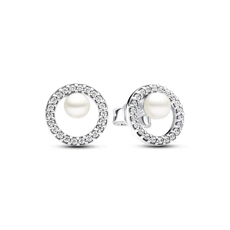 Pendientes de plata 925 con forma de corazón infinito y lazo brillante, originales, para mujer, regalo, joyería fina, 2025