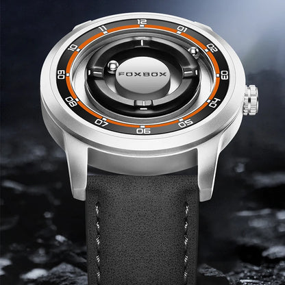Relojes de pulsera de cuarzo para hombre Foxbox 2025 de lujo, creativos, con cuentas deslizantes, a la moda, impermeables, con fuerza magnética, reloj para hombre, Reloj.