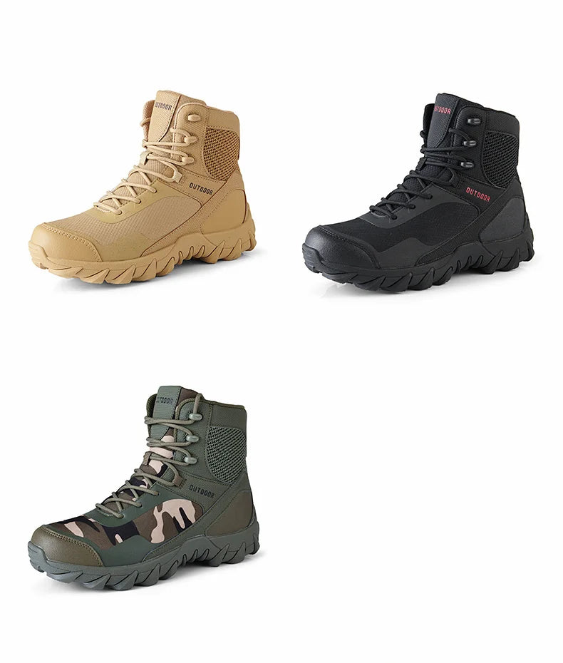 Botas de trabajo para hombre, zapatos de seguridad resistentes al desgaste, zapatos con punta de acero, zapatillas antideslizantes, zapatos de trabajo para adultos.