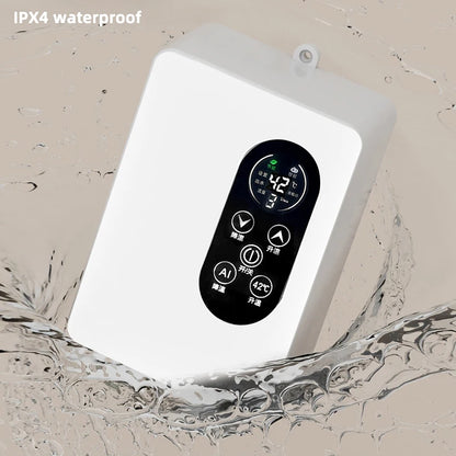Calentador de agua instantáneo inteligente de pared con ducha eléctrica sin tanque y calentamiento rápido. Termostato para baño y cocina. 110V/220V