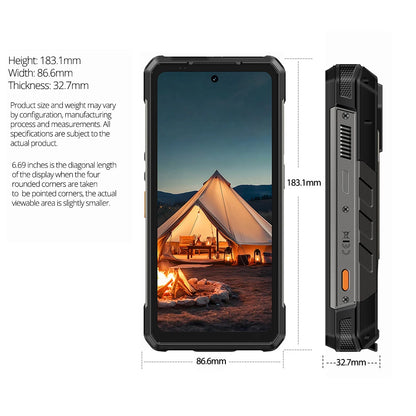 【Estreno mundial】Ulefone Armor 34 Pro 5G, teléfono resistente con IA, batería de 25500 mAh, hasta 32 GB + 512 GB, proyector integrado, pantalla de 6,95" a 120 Hz, NFC.