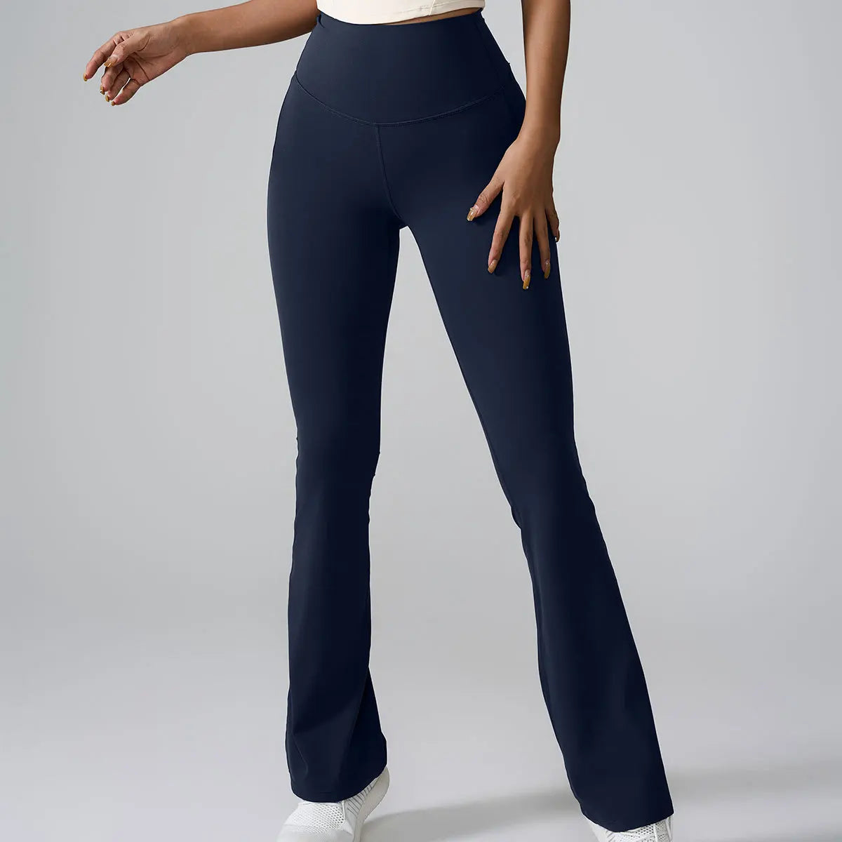 Pantalones de yoga acampanados para mujer, leggings de cintura alta, pantalones de pierna ancha, pantalones deportivos para entrenamiento en gimnasio, pantalones acampanados para correr al aire libre.